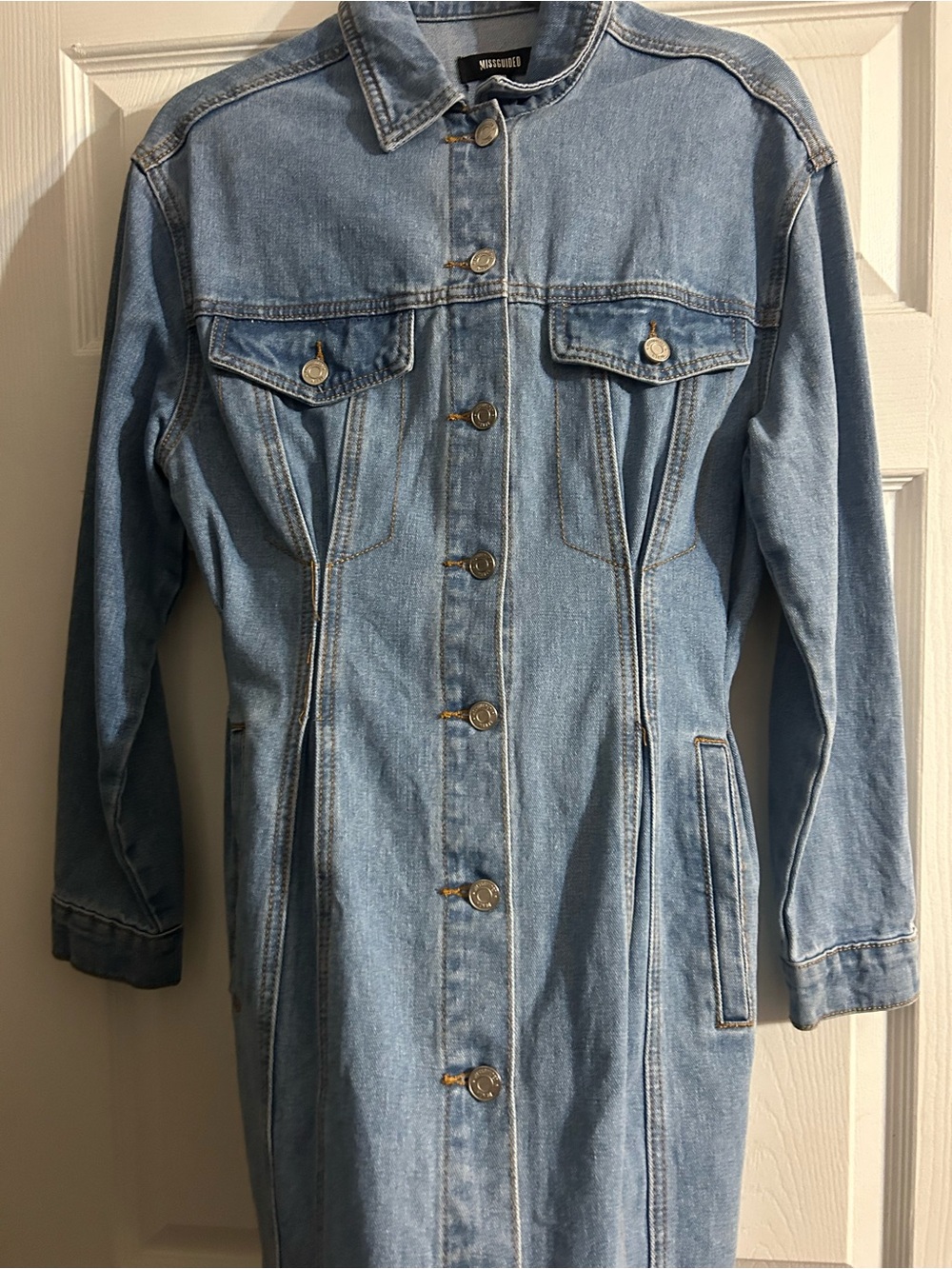 NWOT Denim Jacket Dress - Picture 2 of 5